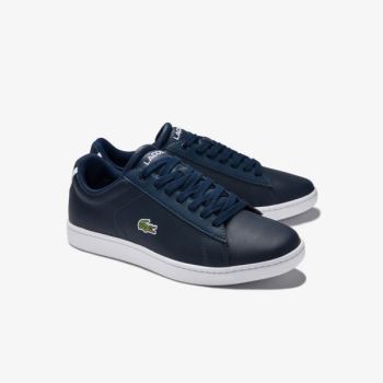 Lacoste Carnaby Evo Mesh-lined Leather Sneakers Dámské - Tenisky Tmavě Blankyt | CZ-wvKhNR